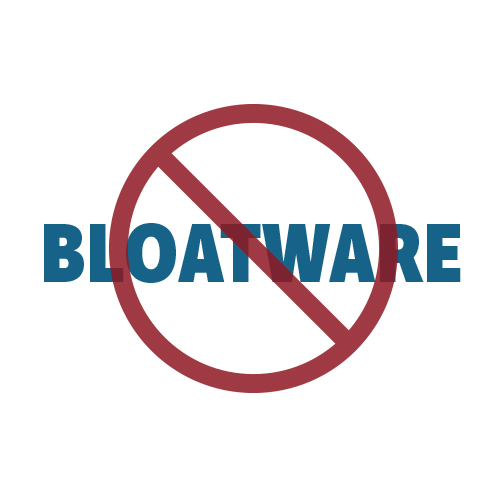 no bloatware