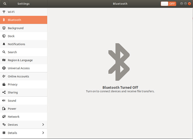 Bluetooth Screenshot